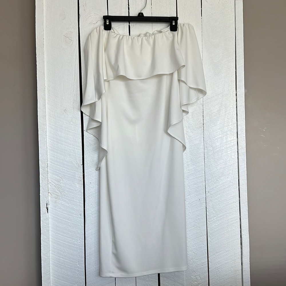 White, off shoulder dress